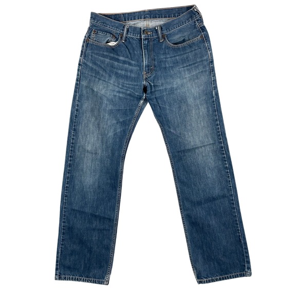 Levi's Jeans Mens 34x32 Blue Medium Wash 511 Slim Fit Stretch Denim Straight Leg - Picture 1 of 15